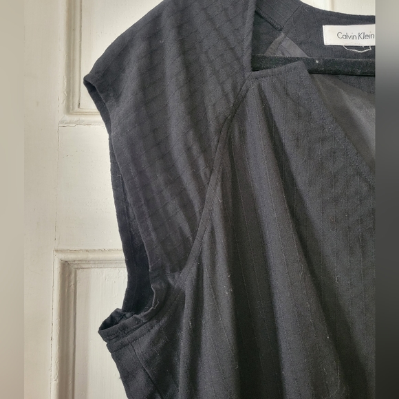 Calvin Klein Black Dress. Size 16. Cotton - Picture 4 of 4